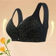 thumbnail image 3 of Aofany Woman Traceless Plus Size Bras Comfortable No Steel Ring Breathable Gathering Front Opening Buckle Bra Ladies Lace Underwear, 3 of 4