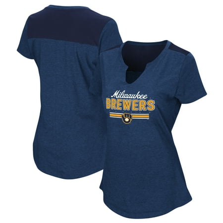 Women's Majestic Navy Milwaukee Brewers Plus Size Switch Hitter (Best Hitters In Mlb Right Now)