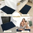 thumbnail image 5 of Shilucheng Luxury Chenille Bath Rug, Non-Slip Soft Absorbent Bath Mats (Navy Blue，24"x36"), 5 of 7