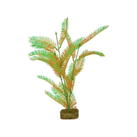 UPC: 0046798780410 | GloFish Plant Aquarium Décor Green and Orange Large Fluorescent Under Blue LED Light