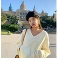 thumbnail image 2 of COCOpeaunt New Womens Hat French Artist Beret Cap Fashion Beret for Women Girls Soft Fashion Autumn Outdoor French Painter Berets, 2 of 6