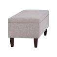 thumbnail image 2 of Simpli Home Monroe - Ottoman - Rectangulaire - Mousse, Contreplaqué, Tissu Aspect Lin - Nuage Gris, 2 of 9