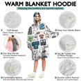 thumbnail image 5 of Blue Football Game Icons Pattern Wearable Oversized Blanket,Wearable Blanket Hoodie for Adults,Cozy Hooded Blankets with Super Pockets,Super Warm Fuzzy Pullover for Women & Men, 5 of 6