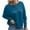 Purple, variant on Dealovy Ribbed Knitted Sweaters for Women Crewneck Long Sleeve Swater Pullover Tops Womens Blouses Solid Color