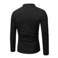 thumbnail image 3 of Hombres Casual Sólido Primavera Moda Cuello en V Jersey Manga larga Slim Fit Blusa Pompotops oipoqjl8513, 3 of 8