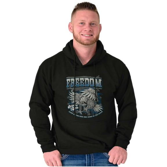 American Pride Brave Freedom Eagle Hoodie Sweatshirt Women Men Brisco Brands S