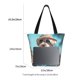 thumbnail image 3 of Fotbe Stylish Dog in Denim Outfit Bolsa de Playa con Estampado, Bolsa de Hombro, Bolsa de Mano Espaciosa, Bolsa de Viaje Ligera, Bolsa de Compras Versátil, 3 of 6