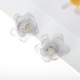 thumbnail image 5 of Unique Bargains 1 Pair Shoelace Charms Organza Flower Fashion Shoe Accessories Gray, 5 of 5