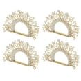 thumbnail image 2 of Saro Lifestyle Pearl Crown Napkin Ring (Set of 4), 2 of 4
