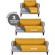 thumbnail image 2 of Juego de 3 Protectores para Sala - 2 Vistas y Capitonado Pinsonic. Protector de Muebles Lavable - Fundas para sillón - Sofa Cover (Amarillo - Gris), 2 of 4