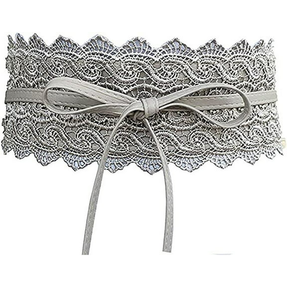 VISALY Belts Womens Wide Belts | Belts Leather Wide Leather Belts for Women Ladies Lace Wide Waist Belt Decorative Wide Waist Belts for Women Leather Belts Plus Size Belts | 1Pair