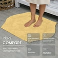 thumbnail image 3 of HOME WEAVERS Waterford Collection Cotton Tufted Bath Rug, 24" x 40", Yellow, 3 of 8