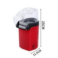 thumbnail image 5 of 2-in-1 Hot Air Popcorn Maker Machine, Oil-Free Healthy Snack Popper For Kids & Family, 600W, US Plug 110V, With Measuring Cup & Butter Warmer, Red,Red,US, 5 of 15