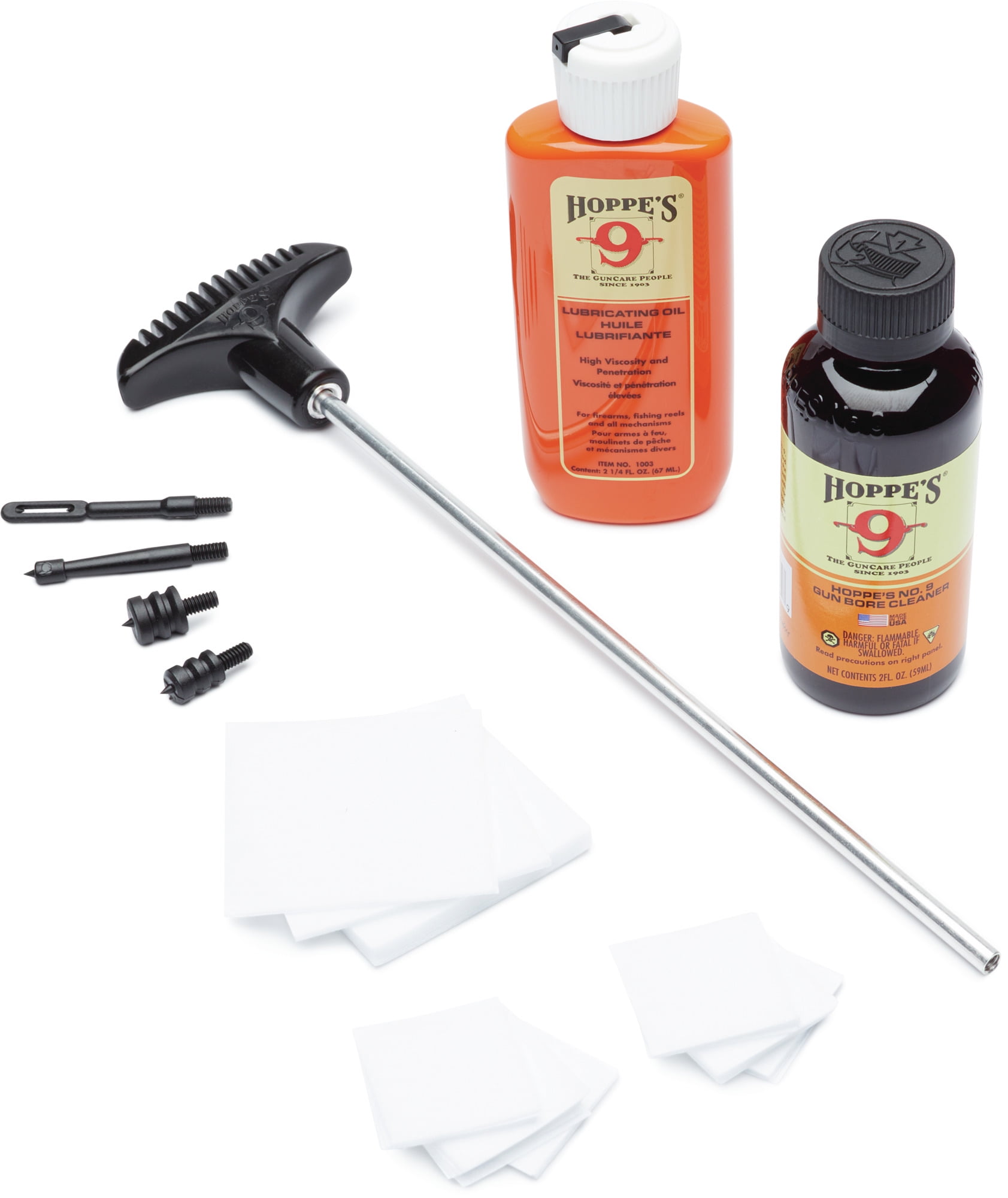 Hoppe's .22 Caliber Pistol Cleaning Kit with Aluminum Rod
