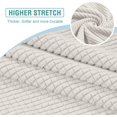 thumbnail image 3 of Housse de Coussin Extensible pour Canapé 1 Pce (1 Ivoire), 3 of 6