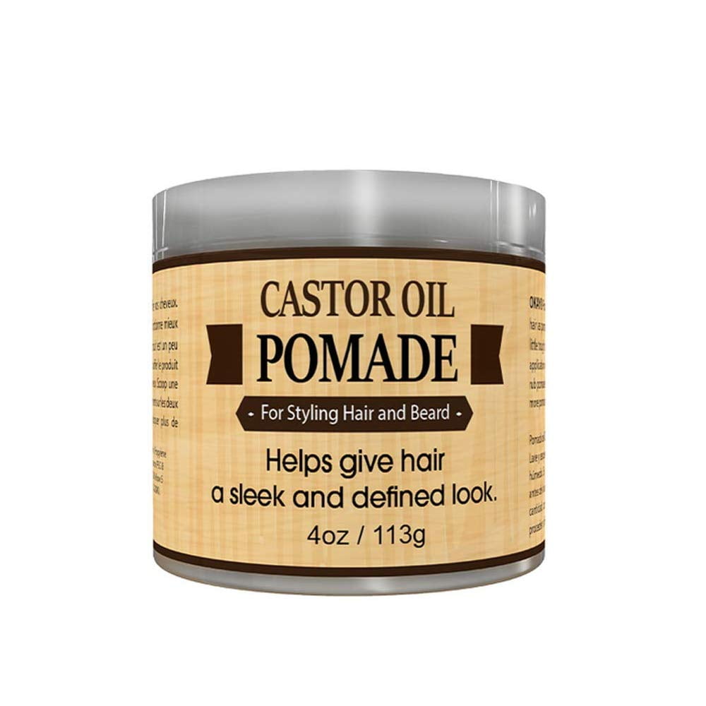 OKAY Castor Oil Moisturizing Hair Pomade, 4 oz