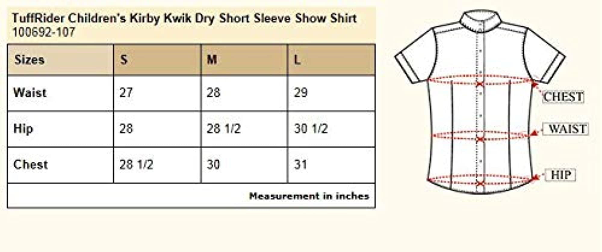 TuffRider Girls Kirby Kwik Dry Short Sleeve Show Shirt