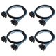 thumbnail image 1 of 4X SAS Cable Cable de Alta Velocidad 6Gbps 4 Puertos / Conjunto de Alta Calidad para Servidor de 0,5 Metros, 1 of 5