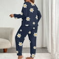 thumbnail image 6 of Censtreet Women's Plus Size 2 Piece Pajama Set Long Sleeve Shirt with Long Pajama Pant Printed Pj Lounge Sets XL-5XL, 6 of 6