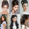 thumbnail image 5 of NOGIS 3 Pieces Hair Bun Invisible False Hair Clip Base Bump Fluffy Tool Volume Princess Styling Increased for Women Girls Hair Pad Accessories Thickening Fluffy Hairpin (Dark Brown), 5 of 7