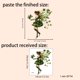thumbnail image 4 of Adhesivos de pared de PVC autoadhesivos con forma de hada verde bosque, 34 x 39 cm, 4 of 4