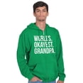 thumbnail image 3 of Worlds Okayest Grandpa Funny Zip Hoodie Sweatshirt Men Brisco Brands X, 3 of 5