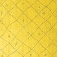 thumbnail image 1 of Ahgly Company Indoor Square Solid Yellow Modern Area Rugs, 4' Square, 1 of 4