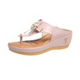 thumbnail image 2 of Cute Sandals for Women,Walking Sandals Women,Summer Shoes for Women,Women's Sandals,Wedge Sandals,Women Summer Casual Low Wedges Sandals Beach Sandals,Pink,6, 2 of 4