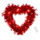 thumbnail image 3 of Guirnalda iluminada con forma de corazón para el Día de San Valentín, adorno decorativo romántico, 11,8x11,8 pulgadas para centros de mesa con estilo , Luz amarilla cálid Luz amarilla cálida Macarena corona de primavera, 3 of 8