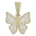 thumbnail image 1 of Dije De Mariposa Con Zirconia En Oro De 10k 1.7 Grm Color Dorado, 1 of 3