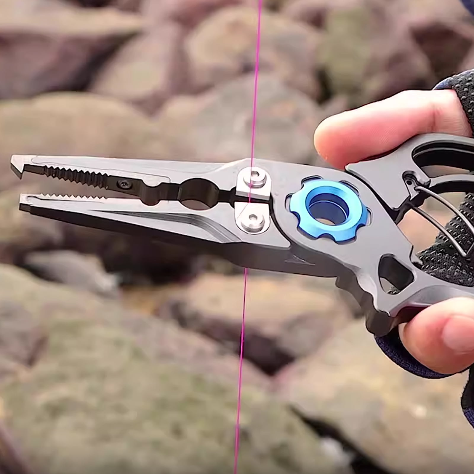 KUFptva Fishing Pliers Fishes Lip Grippers Fishing Plier Tool Fishing Hook Remover with Ergonomic Handle Multifunctional Pliers