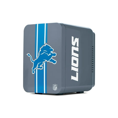 NFL Detroit Lions Mini Fridge Silver 4L 6 Cans