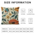 thumbnail image 5 of PRATYUS  Yellow Orange Blue Mushrooms Outdoors Pillow Covers 20x20,Retro Boho Floral Decorative Throw Pillows for Couch,70s Vintage Abstract Plant Decor Cushion Cover for Bed Car Safa White, 5 of 5