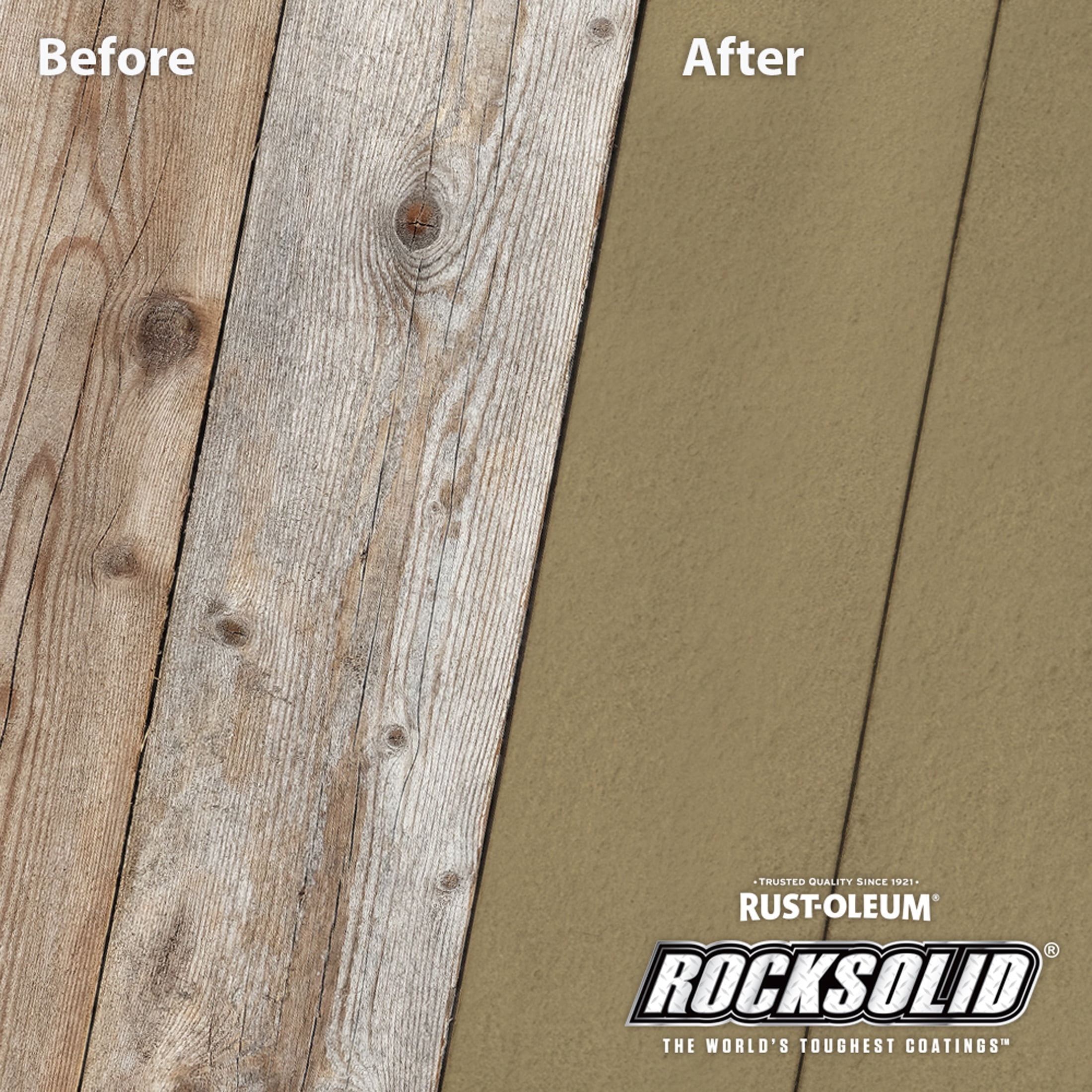 River Rock, Rust-Oleum RockSolid 20X Exterior Wood Deck Resurfacer-319401T, Gallon