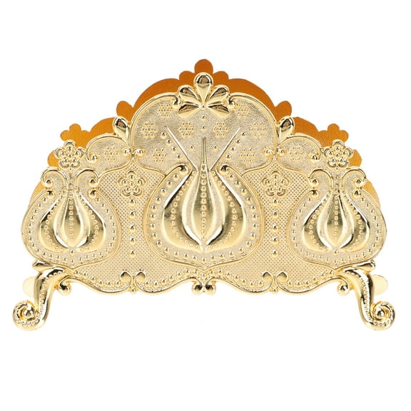 Rustic Tissue Clip Table Matches Napkin Holder Napkins Holder 13.2X9.5CM Golden