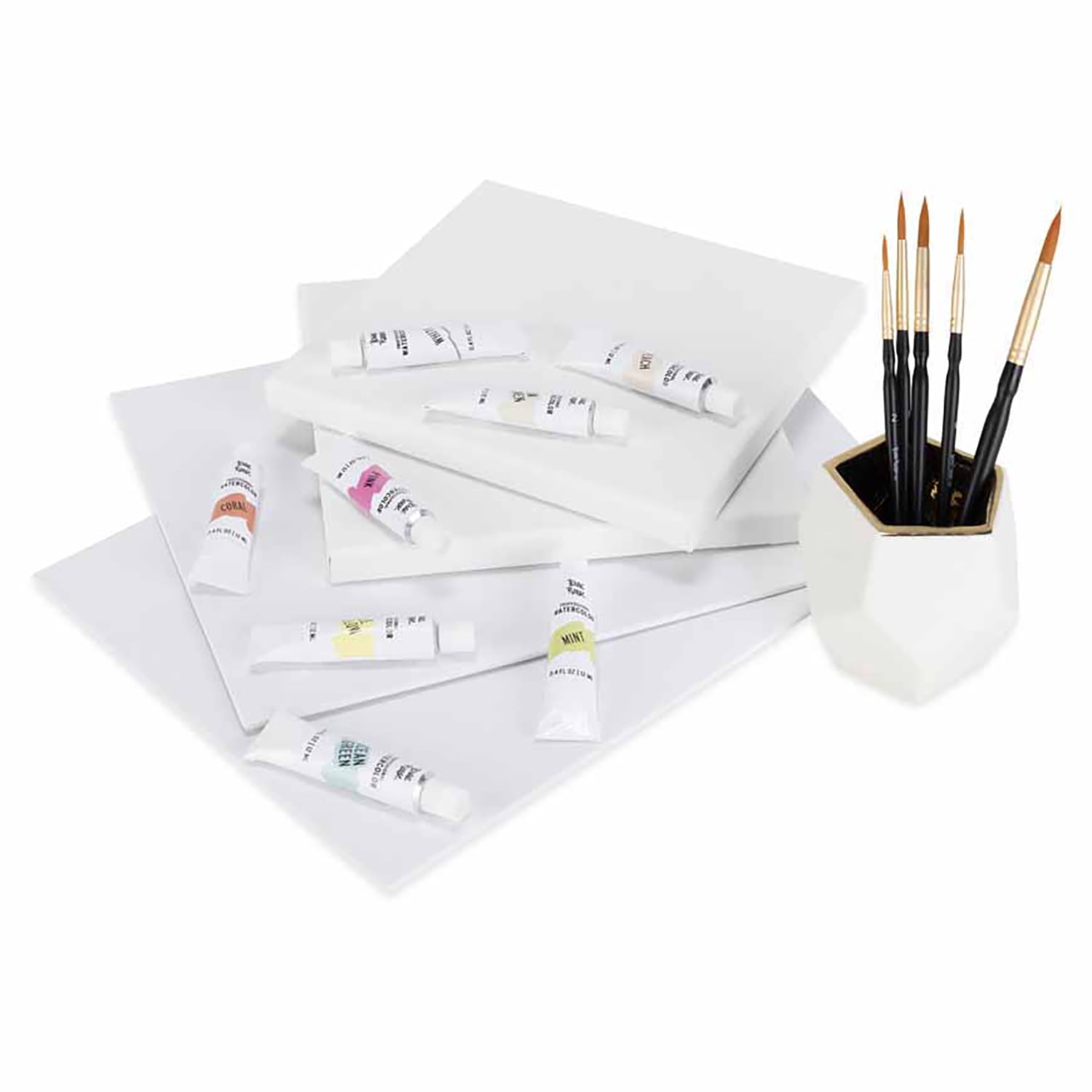 Brea Reese: Professional Watercolor Paint Set - Pastels - 12 Tubes - Soft Muted Hues, Matte Finish, Acid-Free & Non-Toxic, Adult Art Supplies