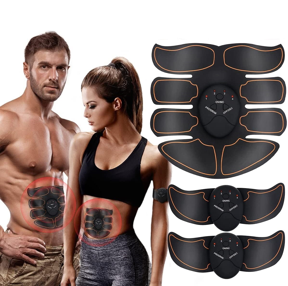 AILSWORTH Electronic Muscle Stimulator - Ab Machine, ABS Abdominal Toning  Belt for Men and Women, Toner Training Device Sports Fitness AB Workout