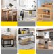 thumbnail image 4 of Mantel De PU A Prueba De Aceite, Mantel Impermeable Y Desechable, Tapete De Cuero Antiescaldado para El Hogar, Gris, 137×160cm, 4 of 5