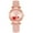 Rose, variante sur Montre pour Femmes à Cadran Cœur, Plaque, Anti-Rayures, Similicuir, Montre-Bracelet Décontractée pour Filles pour Voyage