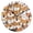 Black, variant on Orange Corgi Pattern Wall Clock 10in Round Artistic Oil Painting Home Decor Desk Table Clock