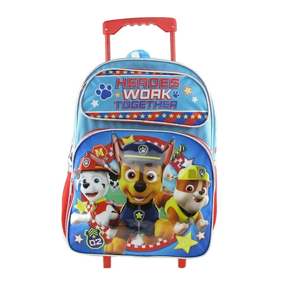 Large Rolling Backpack - Paw Patrol - Heroes Work Together New 004682