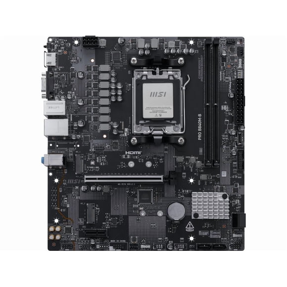 MSI B840M-B) B840M-B Gaming Desktop Motherboard - AMD B840 Chipset - Socket AM5 - Micro ATX (Pro