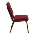 thumbnail image 3 of HERCULES Series 18.5''W Stacking Church Chair in Burgundy Fabric - Gold Vein Frame, 3 of 9