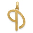 thumbnail image 4 of Auriga Fine Jewelry 14K Yellow Gold Fancy Letter P Pendant for Women, 4 of 6