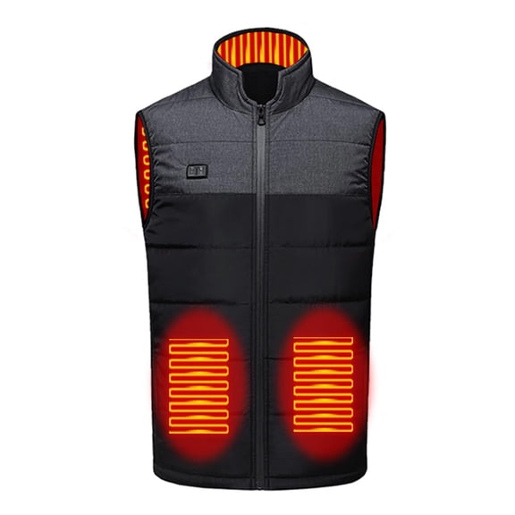 Unisex Heated Vest 11 Zone Dual Control Charging Smart Heated Vest Men Women Winter Outdoor Color Block Layer Sleeveless Jacket Fast Warm Up Womens Heated Vest