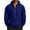 Blue, variant on Mens Quarter Zip Waffle Hoodie - Performance Fleece 1/4 Zip Pullover Sweatshirt Mens Golf Shirts for Workout Hiking Running White