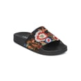 thumbnail image 1 of Women Floral Embroidered Open Toe Molded Footbed Slide HH00, 1 of 6