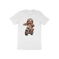 thumbnail image 4 of Funny Biker Sloth Motorcycle Bike Racer Gift Men Women Kids T-Shirt Bike Biking Sloth Animal Birthday Holiday Presents Men Women Tshirt, 4 of 10