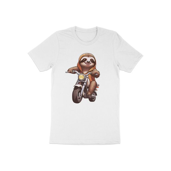 Funny Biker Sloth Motorcycle Bike Racer Gift Men Women Kids T-Shirt Bike Biking Sloth Animal Birthday Holiday Presents Men Women Tshirt