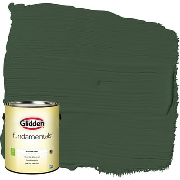 Glidden Fundamentals Interior Paint Pine Forest / Green, Eggshell, 1 Gallon